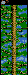 Thumbnail for a map of Level 2: The Great Tree for the NES game The Jungle Book.
