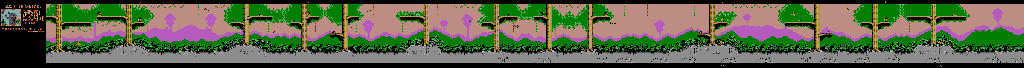 Thumbnail for a map of Level 3: The Dawn Patrol for the NES game The Jungle Book.