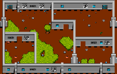 Thumbnail for a map of Zone 2 Dinosaur Compound for the NES game Jurassic Park.