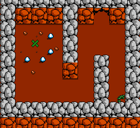 Thumbnail for a map of Zone 4 Raptor Cave 1 for the NES game Jurassic Park.