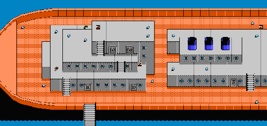 Thumbnail for a map of Zone 5 Ship for the NES game Jurassic Park.