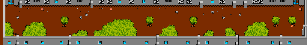 Thumbnail for a map of Zone 6 Dinosaur Pen for the NES game Jurassic Park.