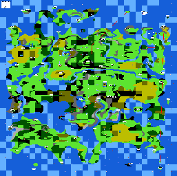 Thumbnail for a map of World for the NES game Kaijuu Monogatari.