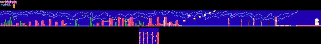 Thumbnail for a map of Mountain Top for the NES game Kaiketsu Yanchamaru 2: Karakuri Land.