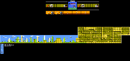 Thumbnail for a map of Stage 1 for the NES game Kaiketsu Yanchamaru 3: Taiketsu! Zouringen.