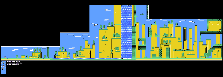 Thumbnail for a map of Stage 3 for the NES game Kaiketsu Yanchamaru 3: Taiketsu! Zouringen.