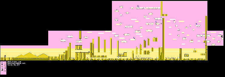 Thumbnail for a map of Stage 4 for the NES game Kaiketsu Yanchamaru 3: Taiketsu! Zouringen.