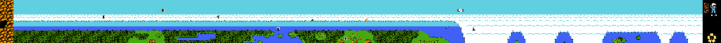 Thumbnail for a map of Stage 14 for the NES game Kamen no Ninja Hanamaru.