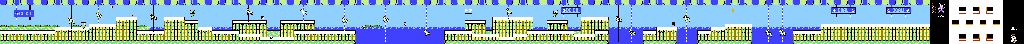 Thumbnail for a map of Stage 7 for the NES game Kamen no Ninja Hanamaru.