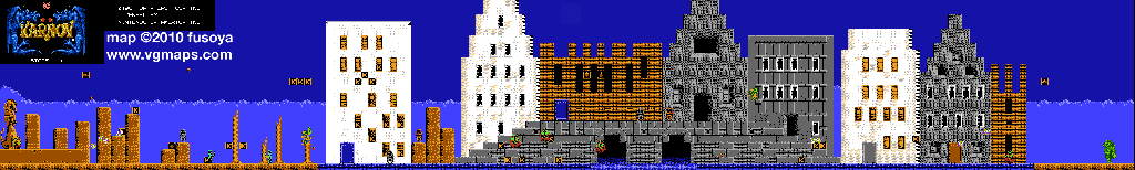 Thumbnail for a map of Stage 1 for the NES game Karnov.