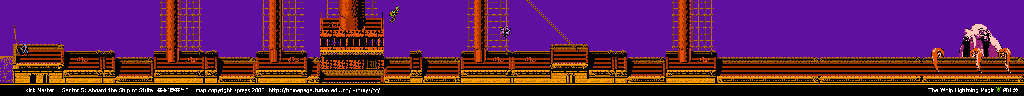 Thumbnail for a map of Sector 5: Aboard The Ship Of Strife for the NES game Kick Master.