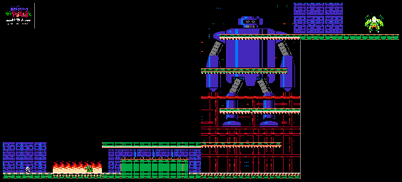 Thumbnail for a map of Level 9 for the NES game Kid Dracula.