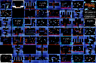 Thumbnail for a map of Stage 2 Section 4 for the NES game Kid Icarus.