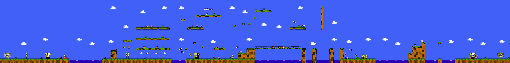 Thumbnail for a map of Level 1 Area 2 for the NES game Kid Kool And The Quest For The Seven Wonder Herbs.
