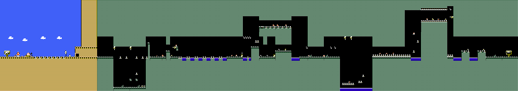 Thumbnail for a map of Level 3 Area 1 for the NES game Kid Kool And The Quest For The Seven Wonder Herbs.