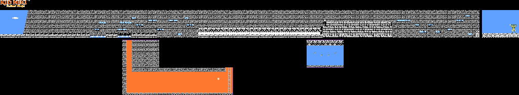 Thumbnail for a map of Round 6: VS Samurai Guard for the NES game Kid Niki: Radical Ninja.