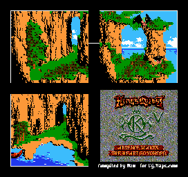 Thumbnail for a map of Harpy Island for the NES game King's Quest V: Absence Makes The Heart Go Yonder.