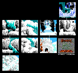 Thumbnail for a map of Mountain for the NES game King's Quest V: Absence Makes The Heart Go Yonder.