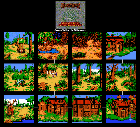 Thumbnail for a map of Serenia for the NES game King's Quest V: Absence Makes The Heart Go Yonder.