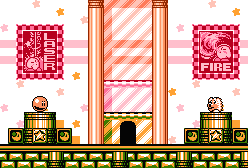 Thumbnail for a map of Level 2 : Ice Cream Island Museum for the NES game Kirby's Adventure.