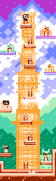 Thumbnail for a map of Level 3: Butter Building for the NES game Kirby's Adventure.
