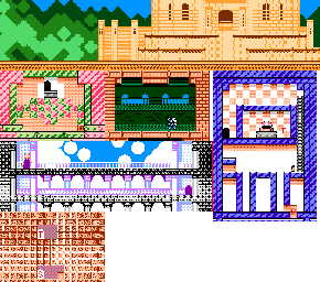 Thumbnail for a map of Level 3: Butter Building Stage 1 for the NES game Kirby's Adventure.
