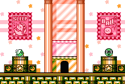 Thumbnail for a map of Level 4: Grape Garden Museum for the NES game Kirby's Adventure.