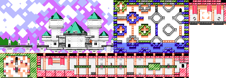 Thumbnail for a map of Level 4: Grape Garden Stage 2 for the NES game Kirby's Adventure.