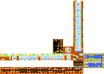 Thumbnail for a map of Level 5: Yogurt Yard Stage 4 for the NES game Kirby's Adventure.