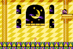 Thumbnail for a map of Level 6: Orange Ocean Meta Knight for the NES game Kirby's Adventure.