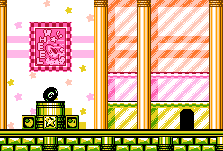 Thumbnail for a map of Level 6: Orange Ocean Museum for the NES game Kirby's Adventure.