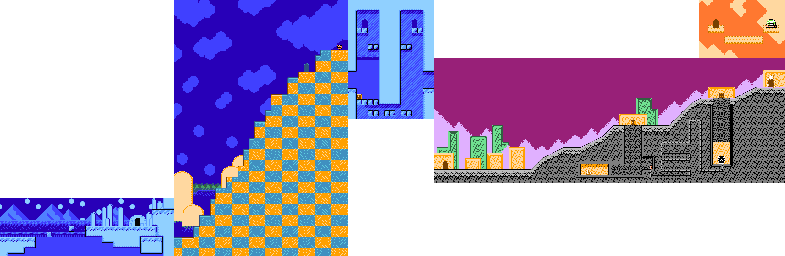 Thumbnail for a map of Level 6: Orange Ocean Stage 5 for the NES game Kirby's Adventure.