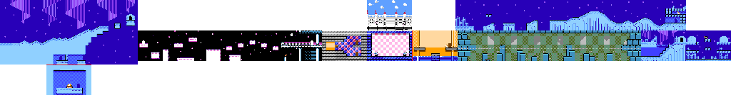 Thumbnail for a map of Level 6: Orange Ocean Stage 6 for the NES game Kirby's Adventure.