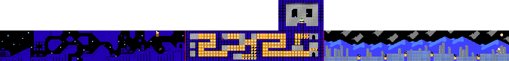 Thumbnail for a map of Level 7: Rainbow Resort Stage 1 for the NES game Kirby's Adventure.