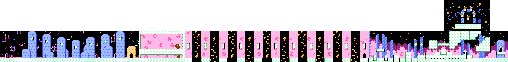 Thumbnail for a map of Level 7: Rainbow Resort Stage 5 for the NES game Kirby's Adventure.