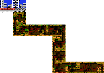 Thumbnail for a map of Round 1 Area 1 for the NES game The Krion Conquest.