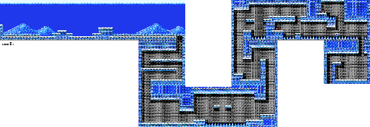 Thumbnail for a map of Round 2 Area 1 for the NES game The Krion Conquest.