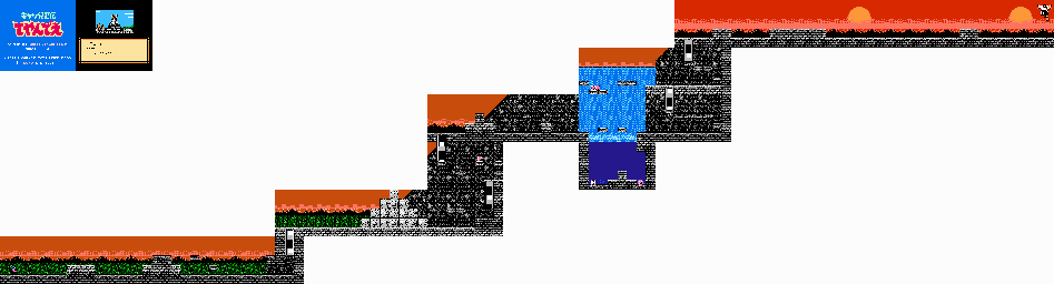 Thumbnail for a map of Level 04 for the NES game Kyatto Ninden Teyandee.