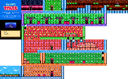 Thumbnail for a map of Level 07 for the NES game Kyatto Ninden Teyandee.