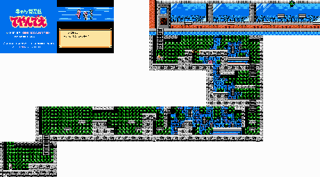 Thumbnail for a map of Level 11 for the NES game Kyatto Ninden Teyandee.