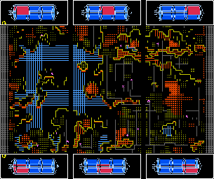 Thumbnail for a map of Land 1 Outer Area (Mini-Map) for the NES game Lagrange Point.