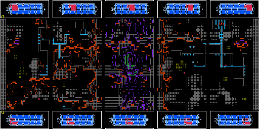 Thumbnail for a map of Land 2 Outer Area (Mini-Map) for the NES game Lagrange Point.
