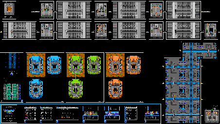 Thumbnail for a map of Space Satellite Base for the NES game Lagrange Point.