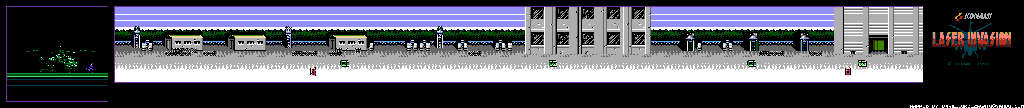 Thumbnail for a map of Mission 1 Level 2 for the NES game Laser Invasion.