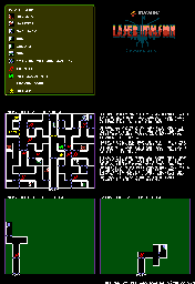 Thumbnail for a map of Mission 2 Level 3 for the NES game Laser Invasion.