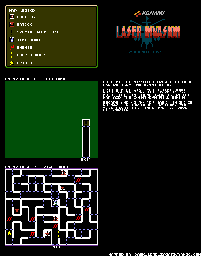 Thumbnail for a map of Mission 4 Level 3 for the NES game Laser Invasion.