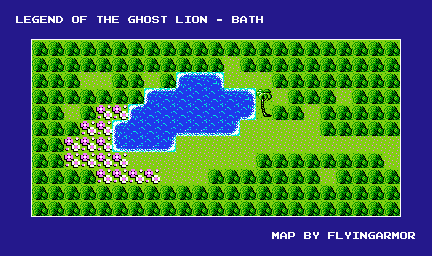 Thumbnail for a map of Bath for the NES game Legend Of The Ghost Lion.