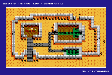 Thumbnail for a map of Batoth Castle for the NES game Legend Of The Ghost Lion.