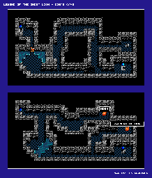 Thumbnail for a map of Dog's Cave for the NES game Legend Of The Ghost Lion.