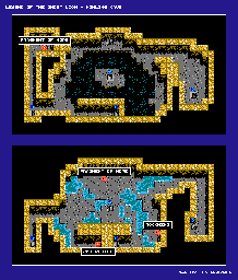 Thumbnail for a map of Howling Cave for the NES game Legend Of The Ghost Lion.
